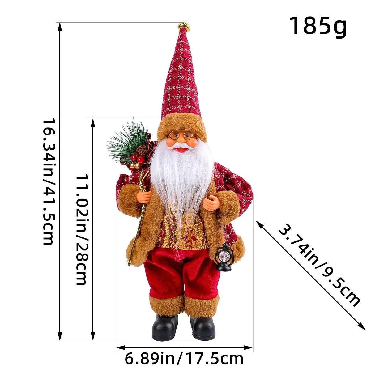 Santa Claus Plush Doll 30cm β Christmas Home Decoration, Navidad Party Decor & New Year Gift 2025