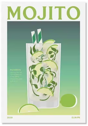 Premium Wall Art - Colourful Cocktails (Multiple Sizes Available)