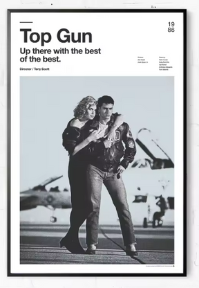 Premium Wall Art - Iconic Rewinds: Minimalist Poster Collection of Classic Films & Series (Multiple Sizes Available)