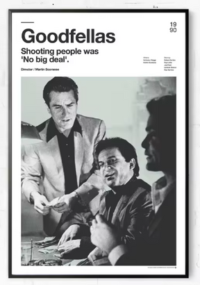 Premium Wall Art - Iconic Rewinds: Minimalist Poster Collection of Classic Films & Series (Multiple Sizes Available)