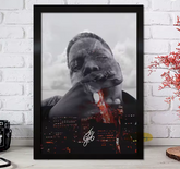 Premium Wall Art - Legends Never Die: Biggie Smalls Tribute Art Print (Multiple Sizes Available)