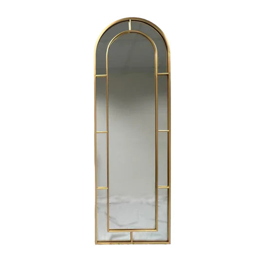 Golden Arch: Elegant Full-Length Mirror