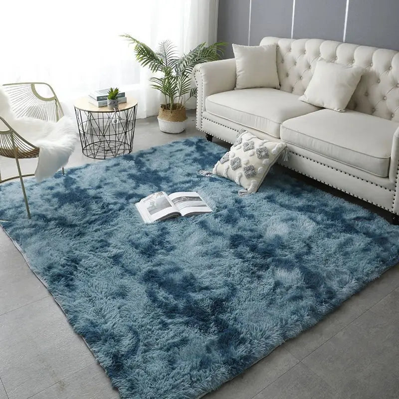Gray Carpet for Living Room Plush Rug Bed Room Floor Fluffy Mats Anti-slip Home Decor Rugs Soft Velvet Carpets Kids Room Blanket