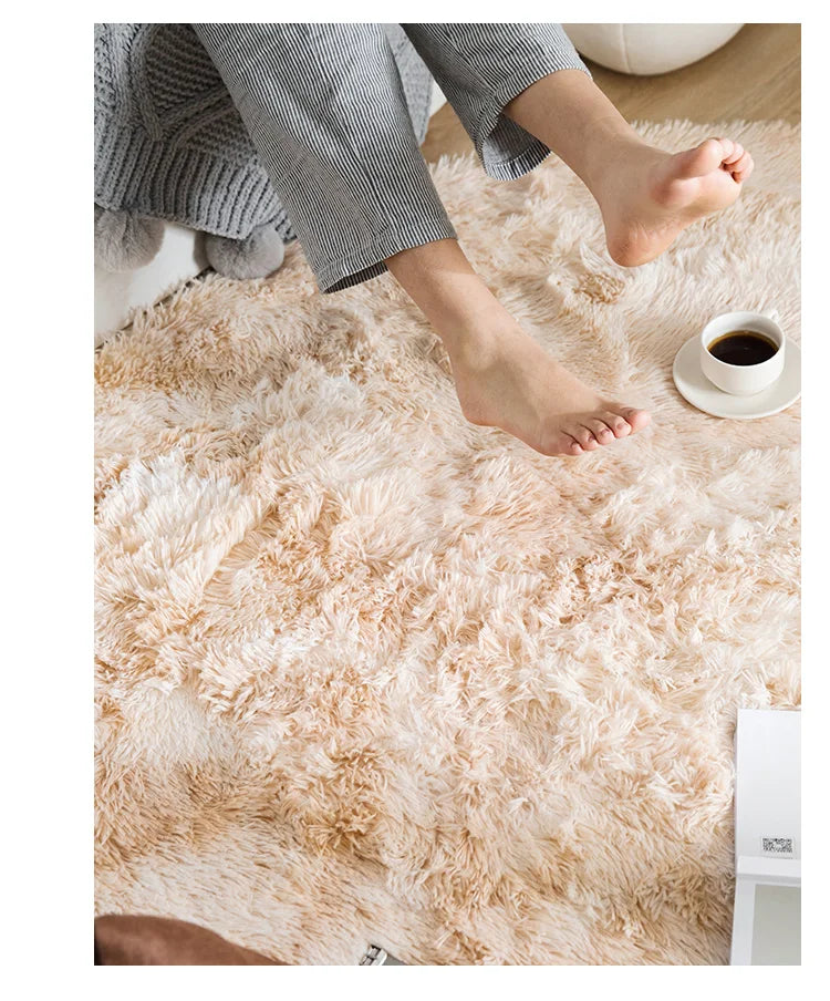 Gray Carpet for Living Room Plush Rug Bed Room Floor Fluffy Mats Anti-slip Home Decor Rugs Soft Velvet Carpets Kids Room Blanket