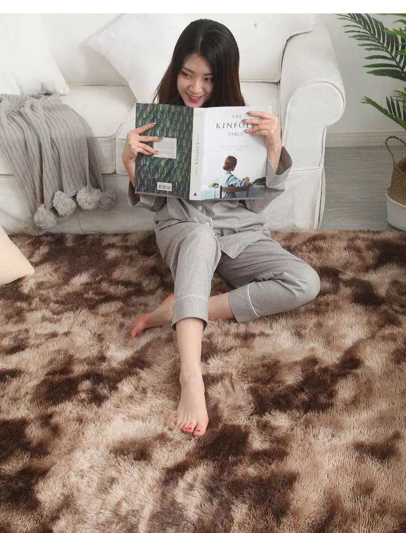 Gray Carpet for Living Room Plush Rug Bed Room Floor Fluffy Mats Anti-slip Home Decor Rugs Soft Velvet Carpets Kids Room Blanket