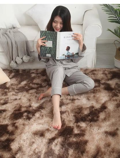 Gray Carpet for Living Room Plush Rug Bed Room Floor Fluffy Mats Anti-slip Home Decor Rugs Soft Velvet Carpets Kids Room Blanket