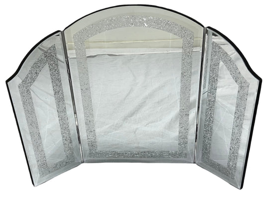 Glimmer Grace: Tri-Fold Vanity Mirror
