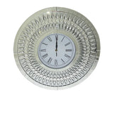 Crystal Halo: Roman Numeral Mirrored Wall Clock