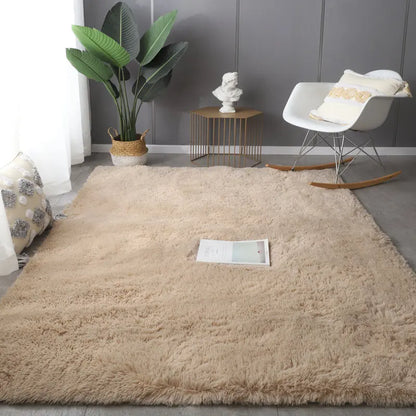 Gray Carpet for Living Room Plush Rug Bed Room Floor Fluffy Mats Anti-slip Home Decor Rugs Soft Velvet Carpets Kids Room Blanket