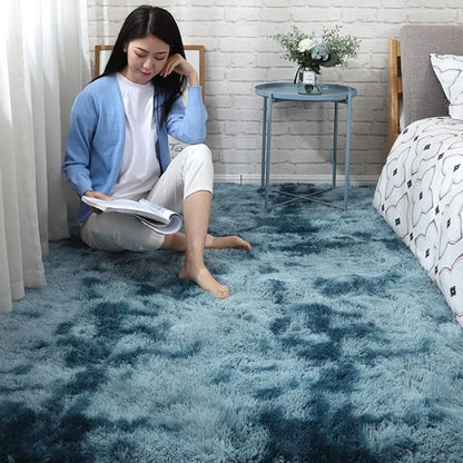 Gray Carpet for Living Room Plush Rug Bed Room Floor Fluffy Mats Anti-slip Home Decor Rugs Soft Velvet Carpets Kids Room Blanket