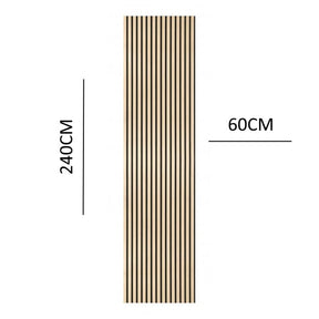 Premium Acoustic Slatted Wall Panel (Multiple Colours)