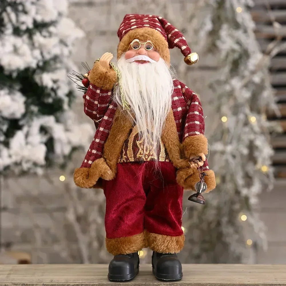 Santa Claus Plush Doll 30cm – Christmas Home Decoration, Navidad Party Decor & New Year Gift 2025