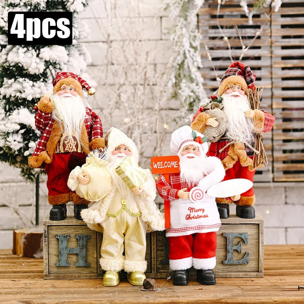 Santa Claus Plush Doll 30cm – Christmas Home Decoration, Navidad Party Decor & New Year Gift 2025
