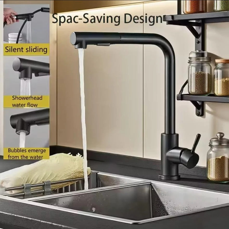 Pull-Out Mixer Tap, Stream & Spray