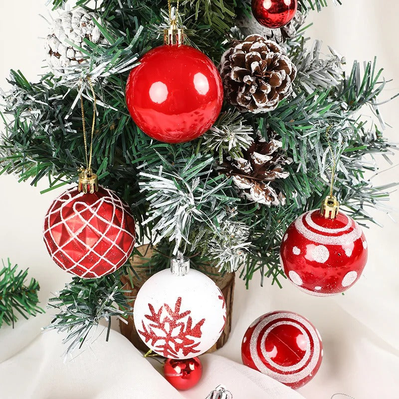 Christmas Tree Ball Ornaments – Holiday Home Decor for Navidad & New Year 2026