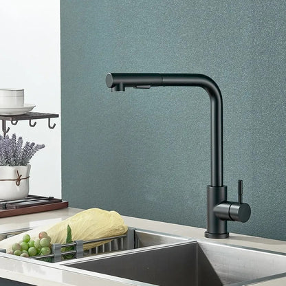 Pull-Out Mixer Tap, Stream & Spray