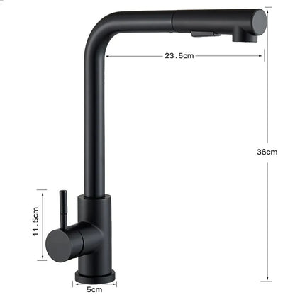 Pull-Out Mixer Tap, Stream & Spray