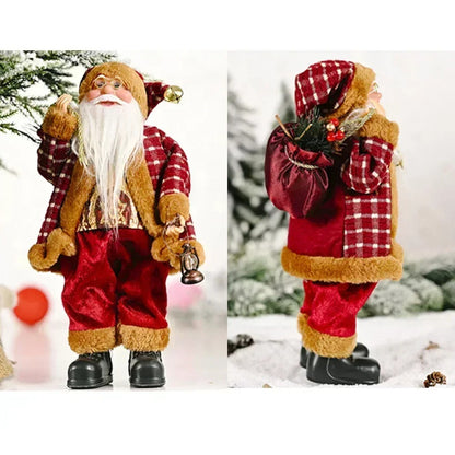 Santa Claus Plush Doll 30cm – Christmas Home Decoration, Navidad Party Decor & New Year Gift 2025