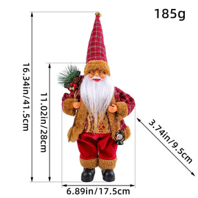 Santa Claus Plush Doll 30cm – Christmas Home Decoration, Navidad Party Decor & New Year Gift 2025