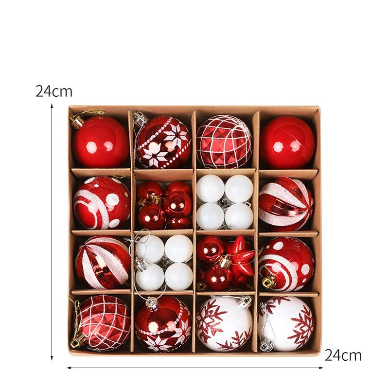 Christmas Tree Ball Ornaments – Holiday Home Decor for Navidad & New Year 2026