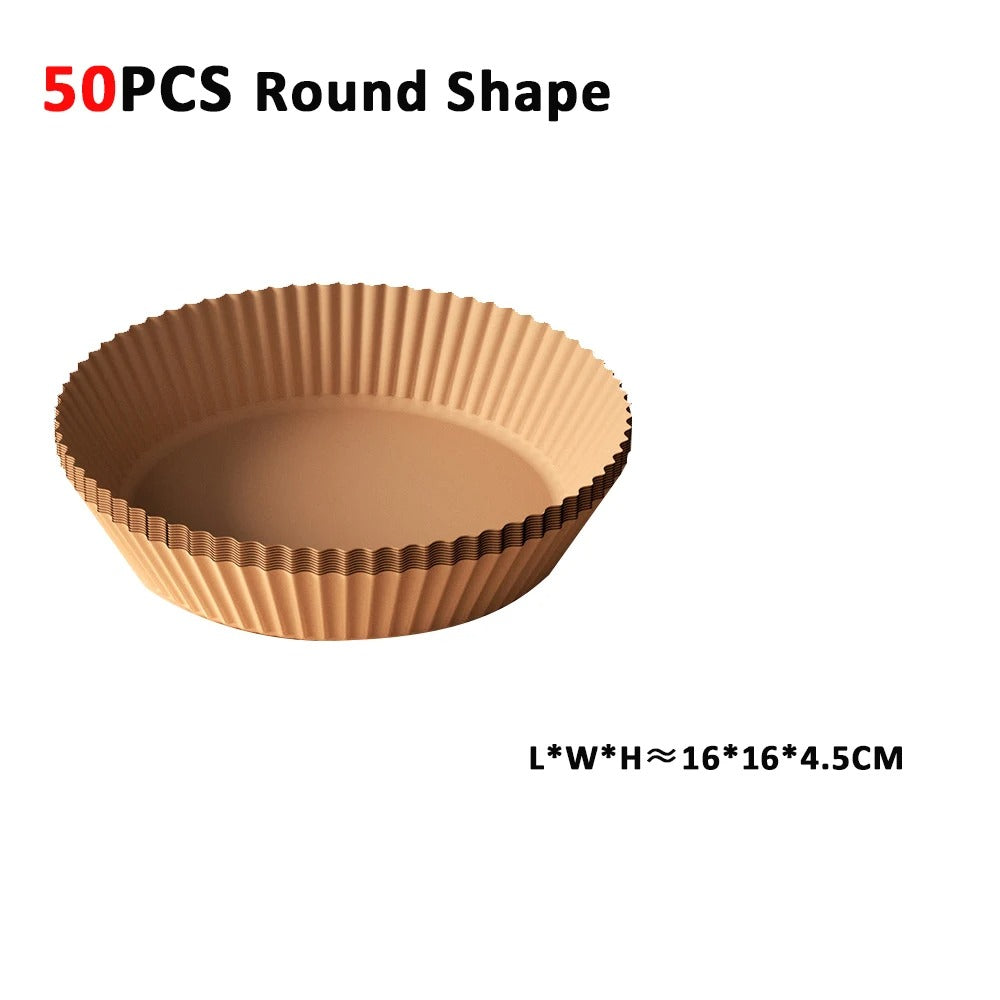 Air Fryer Disposable Liners 100pcs – Non-Stick Baking Paper