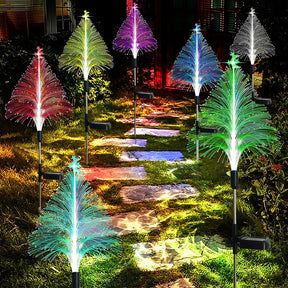 🎄7 Color Changing Solar Christmas Trees Lights
